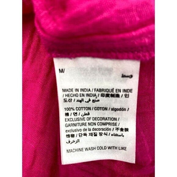 Style & Co Blouse Top Medium Pink Cold-Shoulder - Picture 4 of 7